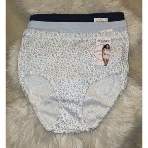 Jockey Women's High-Waist Briefs - Light Blue Floral (3-Pack)